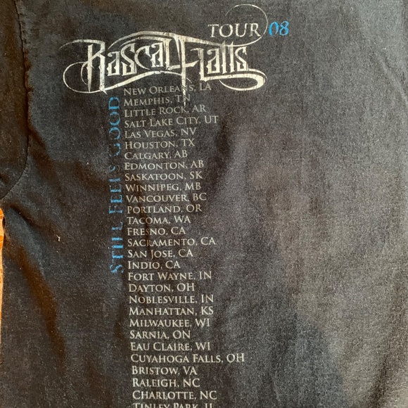 Rascal Flatts T-Shirt - 2008 - Small - Picture 4 of 4